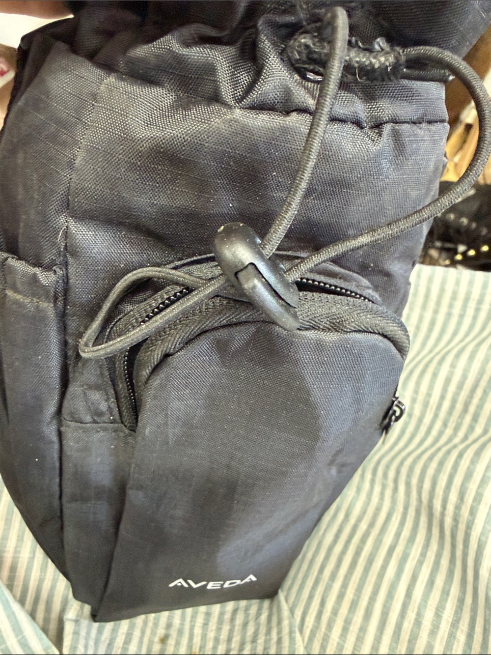 AVEDA Sling-Black Ripstop Drawstring Bag - Picture 10 of 11
